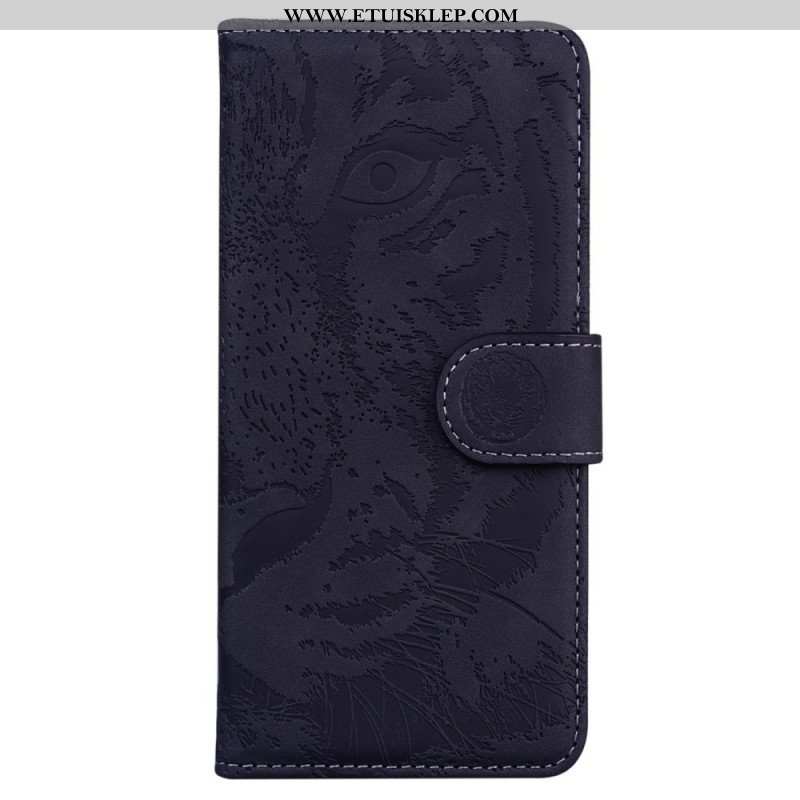 Etui Folio do Moto G51 5G Nadruk Twarzy Tygrysa